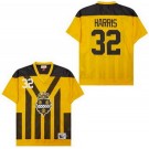 Men's Pittsburgh Steelers #32 Franco Harris Yellow Throwback Jersey