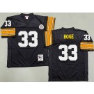 Men's Pittsburgh Steelers #33 Merril Hoge Black 1976 Throwback Jersey