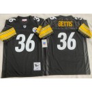 Men's Pittsburgh Steelers #36 Jerome Bettis Black 1996 Jersey