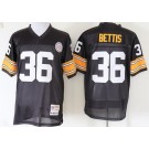 Men's Pittsburgh Steelers #36 Jerome Bettis Black Throwback Jersey