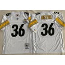 Men's Pittsburgh Steelers #36 Jerome Bettis White 1996 Jersey
