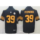 Men's Pittsburgh Steelers #39 Minkah Fitzpatrick Limited Black Rush Color Jersey