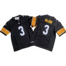 Men's Pittsburgh Steelers #3 Russell Wilson Limited Black Alternate FUSE Vapor Jersey