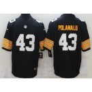 Men's Pittsburgh Steelers #43 Troy Polamalu Limited Black Alternate Vapor Untouchable Jersey