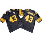 Men's Pittsburgh Steelers #43 Troy Polamalu Limited Black Yellow FUSE Vapor Jersey
