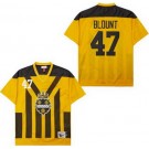 Men's Pittsburgh Steelers #47 Mel Blount Yellow Throwback Jersey