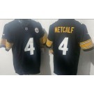 Men's Pittsburgh Steelers #4 DK Metcalf Limited Black FUSE Vapor Jersey
