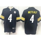 Men's Pittsburgh Steelers #4 DK Metcalf Limited Black Vapor Jersey