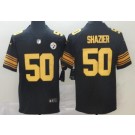 Men's Pittsburgh Steelers #50 Ryan Shazier Limited Black Rush Jersey