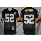 Men's Pittsburgh Steelers #52 Mike Webster Black Throwback Jersey