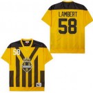 Men's Pittsburgh Steelers #58 Jack Lambert Yellow Throwback Jersey