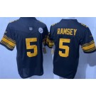 Men's Pittsburgh Steelers #5 Limited Black Throwback FUSE Vapor Jersey