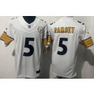 Men's Pittsburgh Steelers #5 Limited White FUSE Vapor Jersey
