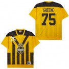 Men's Pittsburgh Steelers #75 Joe Greene Yellow Throwback Jersey