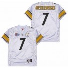 Men's Pittsburgh Steelers #7 Ben Roethlisberger White 2005 Super Bowl XL Throwback Jersey