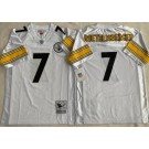 Men's Pittsburgh Steelers #7 Ben Roethlisberger White 2005 Throwback Jersey