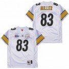 Men's Pittsburgh Steelers #83 Heath Miller White 2005 Super Bowl XL Throwback Jersey