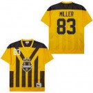 Men's Pittsburgh Steelers #83 Heath Miller Yellow Throwback Jersey