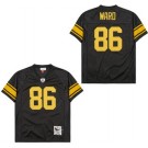 Men's Pittsburgh Steelers #86 Hines Ward Black Yellow Throwback Jersey