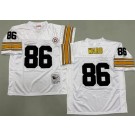 Men's Pittsburgh Steelers #86 Hines Ward White Throwback Jersey