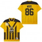 Men's Pittsburgh Steelers #86 Hines Ward Yellow Throwback Jersey