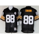 Men's Pittsburgh Steelers #88 Lynn Swann Black Throwback Jersey
