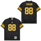 Men's Pittsburgh Steelers #88 Lynn Swann Black Yellow 1975 Throwback Jersey