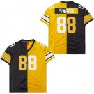 Men's Pittsburgh Steelers #88 Lynn Swann Black Yellow Split Throwback Jersey
