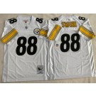 Men's Pittsburgh Steelers #88 Lynn Swann White 1975 Throwback Jersey