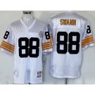Men's Pittsburgh Steelers #88 Lynn Swann White Throwback Jersey