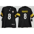 Men's Pittsburgh Steelers #8 Aaron Rodgers Limited Black Vapor Jersey
