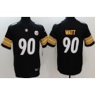 Men's Pittsburgh Steelers #90 TJ Watt Limited Black Vapor Untouchable Jersey