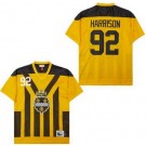 Men's Pittsburgh Steelers #92 James Harrison Yellow Throwback Jersey