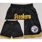 Men's Pittsburgh Steelers Black Just Don Shorts