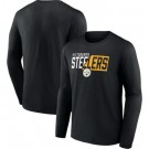 Men's Pittsburgh Steelers Black NFL x Bud Light Long Sleeve T Shirt