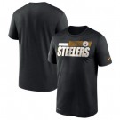 Men's Pittsburgh Steelers Black Sideline Impact Legend Performance T Shirt 517