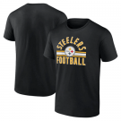 Men's Pittsburgh Steelers Black Standard Arch Stripe T Shirt