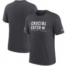 Men's Pittsburgh Steelers Charcoal 2021 Crucial Catch Performance T-Shirt