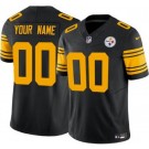 Men's Pittsburgh Steelers Customized Limited Black Throwback FUSE Vapor Jersey