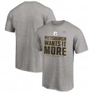 Men's Pittsburgh Steelers Gray 2020 NFL Playoffs Bound Shift T Shirt