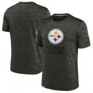 Men's Pittsburgh Steelers Gray 2022 Salute to Service Velocity Team T Shirt