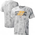 Men's Pittsburgh Steelers Gray Resolution Tie Dye Raglan T Shirt