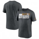 Men's Pittsburgh Steelers Gray Sideline Impact Legend Performance T Shirt 530
