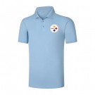 Men's Pittsburgh Steelers Light Blue Eclipse Polo