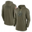 Men's Pittsburgh Steelers Olive 2022 Salute to Service Tonal Pullover Hoodie