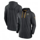 Men's Pittsburgh Steelers Sideline Pop Performance Pullover Long Sleeve Hoodie T Shirt