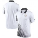 Men's Pittsburgh Steelers White Black Vapor Performance Polo