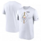Men's Pittsburgh Steelers White Legend Icon Performance T Shirt