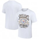 Men's Pittsburgh Steelers White NFL x Darius Rucker Collection Vintage Football T Shirt