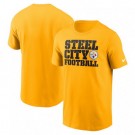 Men's Pittsburgh Steelers Yellow Steel City Local Essential T Shirt